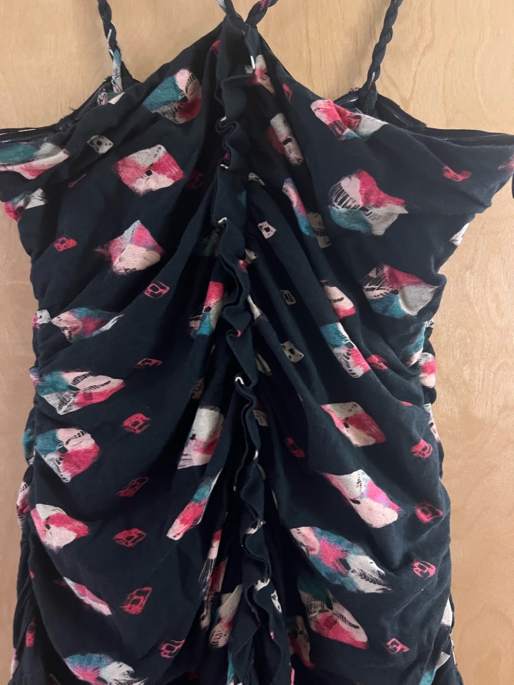 Ulla Johnson Marcella Ruched Midi Dress - Nocturne Floral - Size 10 - Picture 6 of 10